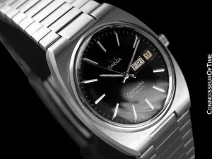 1978 Omega Seamaster Vintage Mens Bracelet Watch, Automatic, Day Date - Stainless Steel