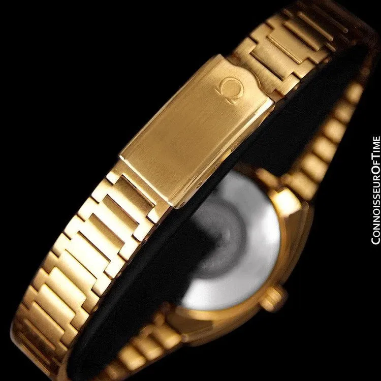 1979 Omega Seamaster Vintage Ladies Automatic Watch - 18K Gold Plated & Stainless Steel