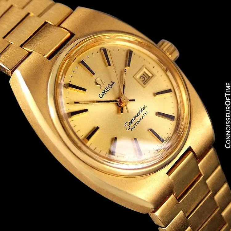 1979 Omega Seamaster Vintage Ladies Automatic Watch - 18K Gold Plated & Stainless Steel