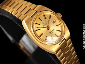 1979 Omega Seamaster Vintage Ladies Automatic Watch - 18K Gold Plated & Stainless Steel