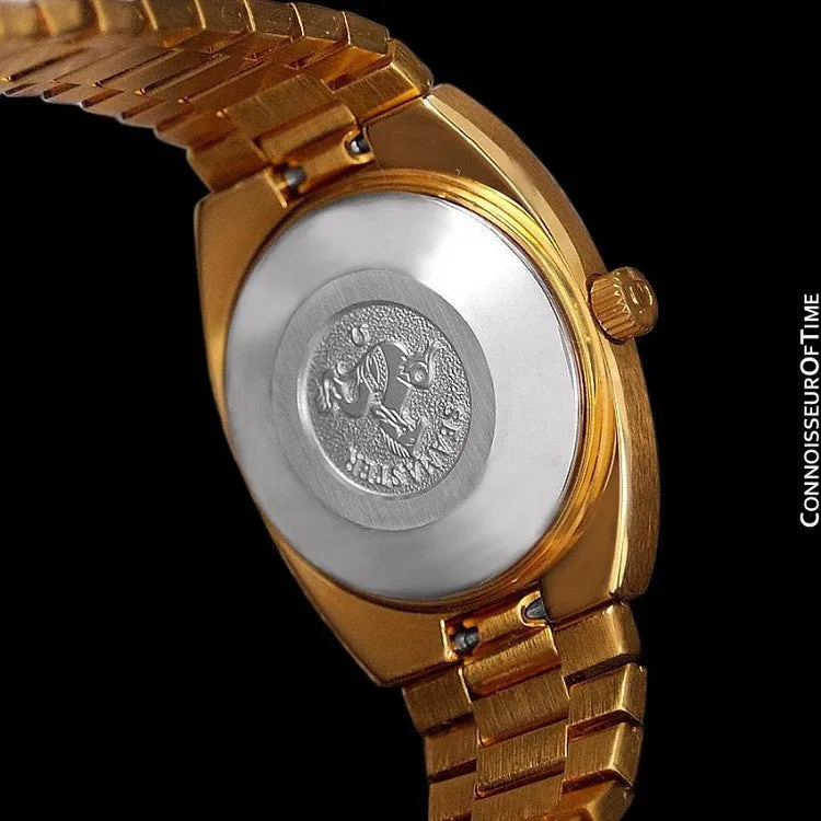 1979 Omega Seamaster Vintage Ladies Automatic Watch - 18K Gold Plated & Stainless Steel
