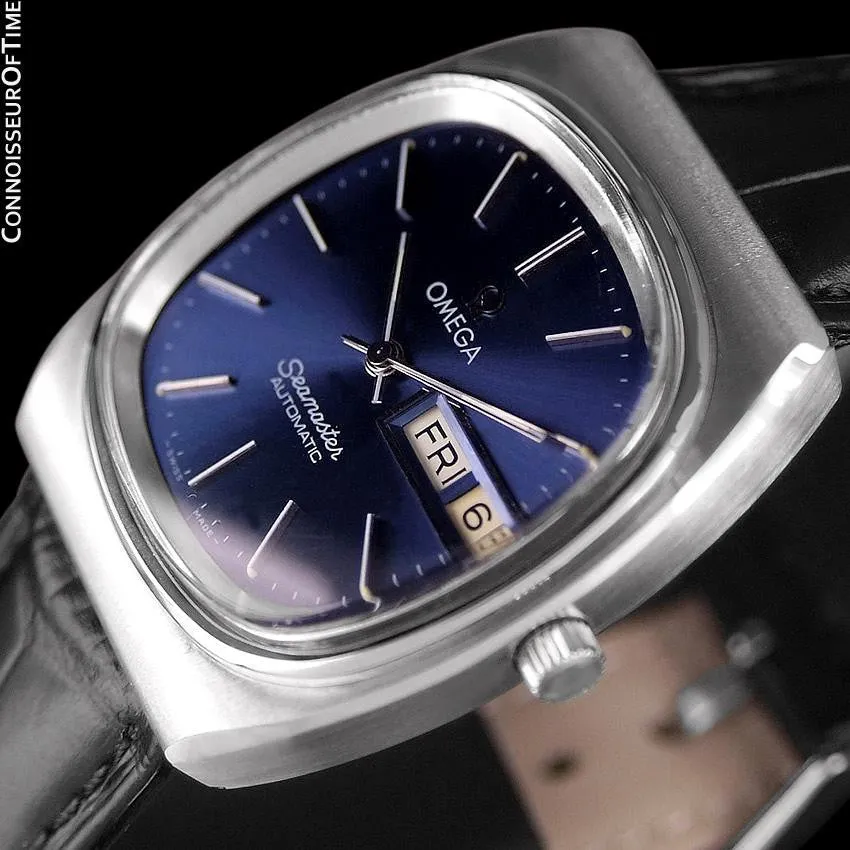 1979 Omega Seamaster Vintage Mens Watch, Automatic, Day Date - Stainless Steel