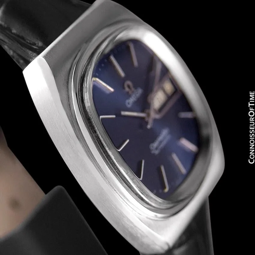 1979 Omega Seamaster Vintage Mens Watch, Automatic, Day Date - Stainless Steel