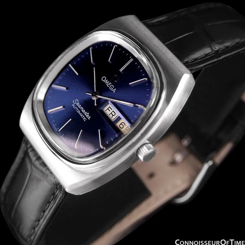 1979 Omega Seamaster Vintage Mens Watch, Automatic, Day Date - Stainless Steel