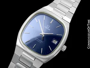 1980 Omega Seamaster Classic Vintage Mens Quartz Watch, Date - Stainless Steel