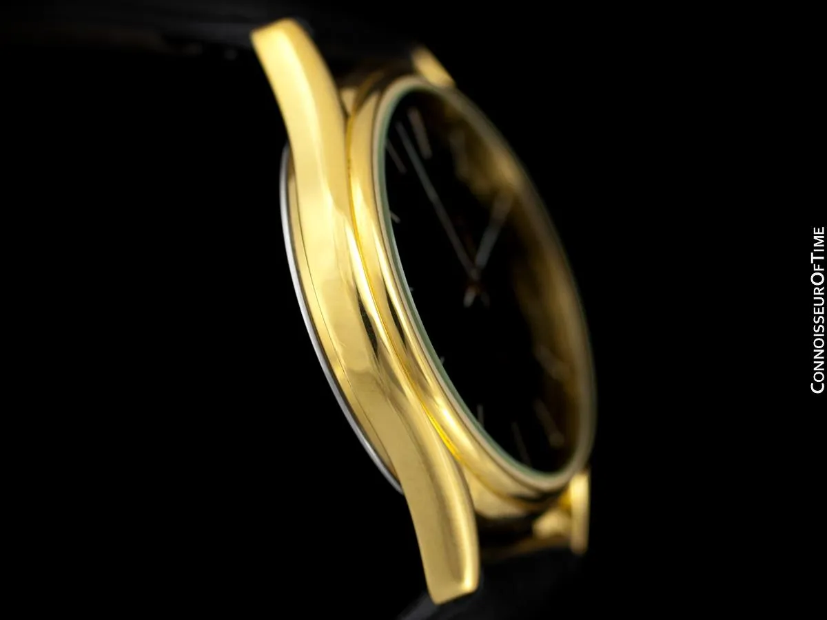 1982 Omega Seamaster Classic Accuset Vintage Mens Quartz Watch - 18K Gold Plated and Stainless Steel
