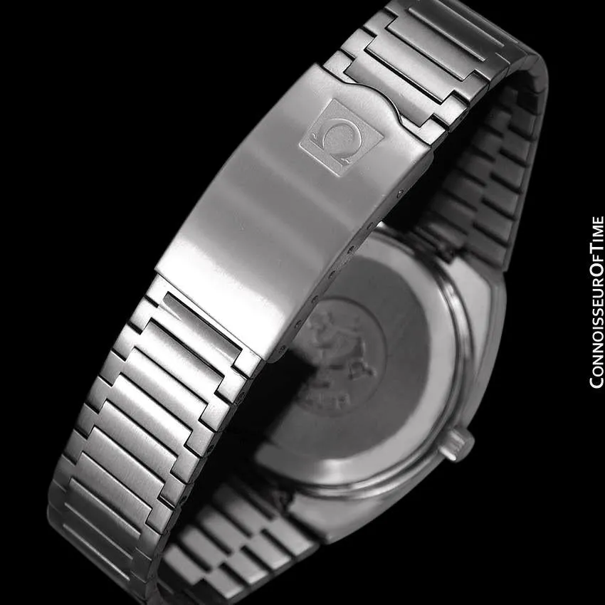 1983 Omega Seamaster Vintage Mens TV Watch, Automatic, Day Date - Stainless Steel