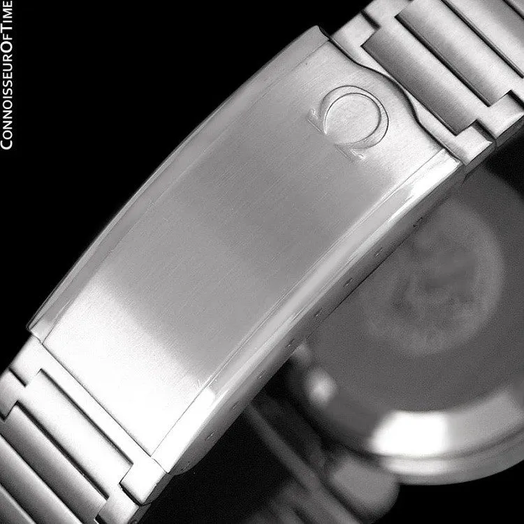 1983 Omega Seamaster Vintage Mens TV Watch, Automatic, Day Date - Stainless Steel