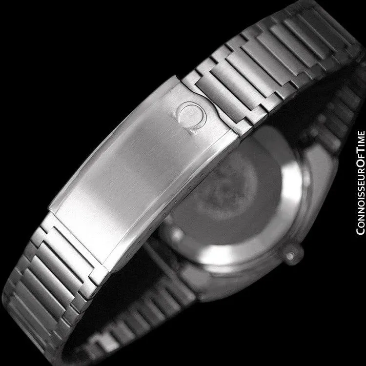 1983 Omega Seamaster Vintage Mens TV Watch, Automatic, Day Date - Stainless Steel