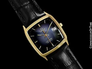 1985 Omega Seamaster Monaco Vintage Mens Quartz Watch - Stainless Steel & 18K Gold Plated