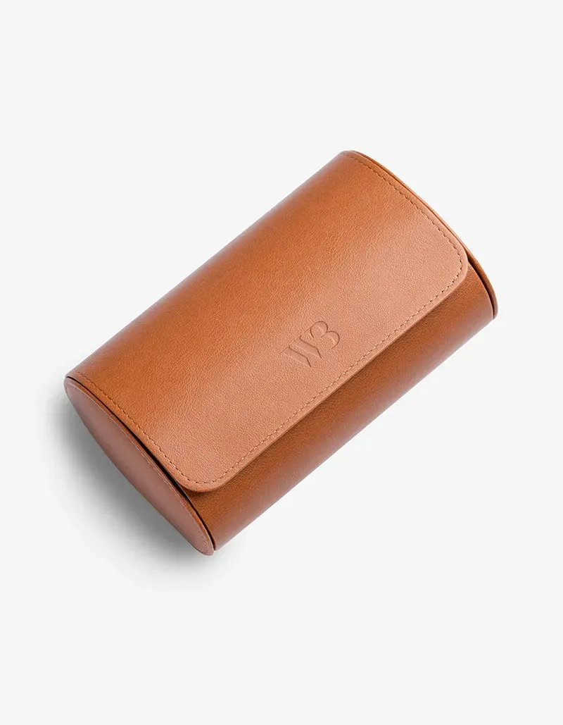 2 Slot Watch Roll - Brown