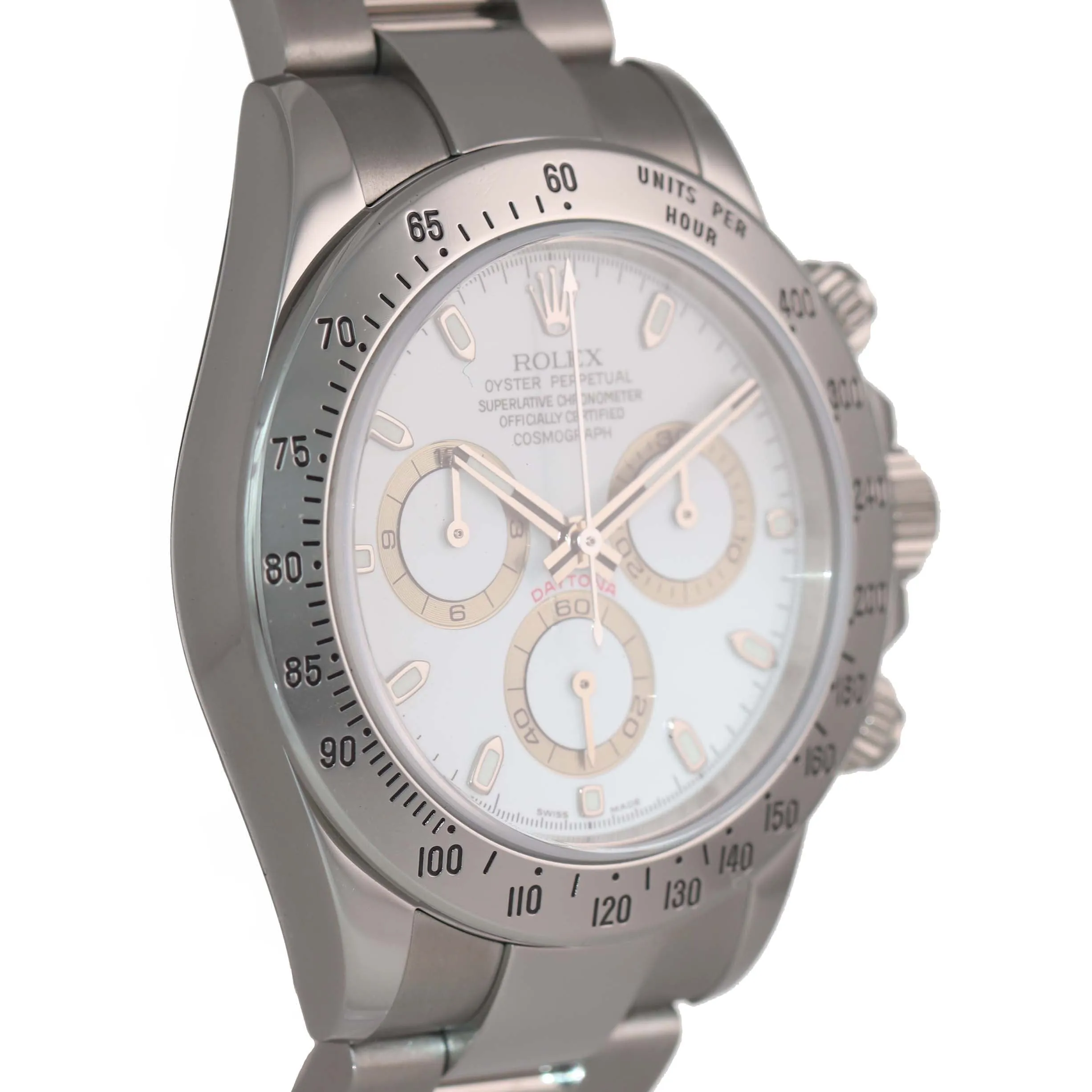 2019 Service Rolex Daytona 116520 White Steel Chronograph 40mm Watch Box 2007