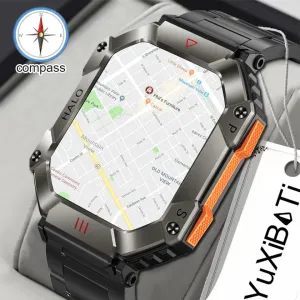 2024 New Military Outdoor Smart Watch - GPS, Weather Tracking, AI Voice, 120  Sports Modes, for Men and Women