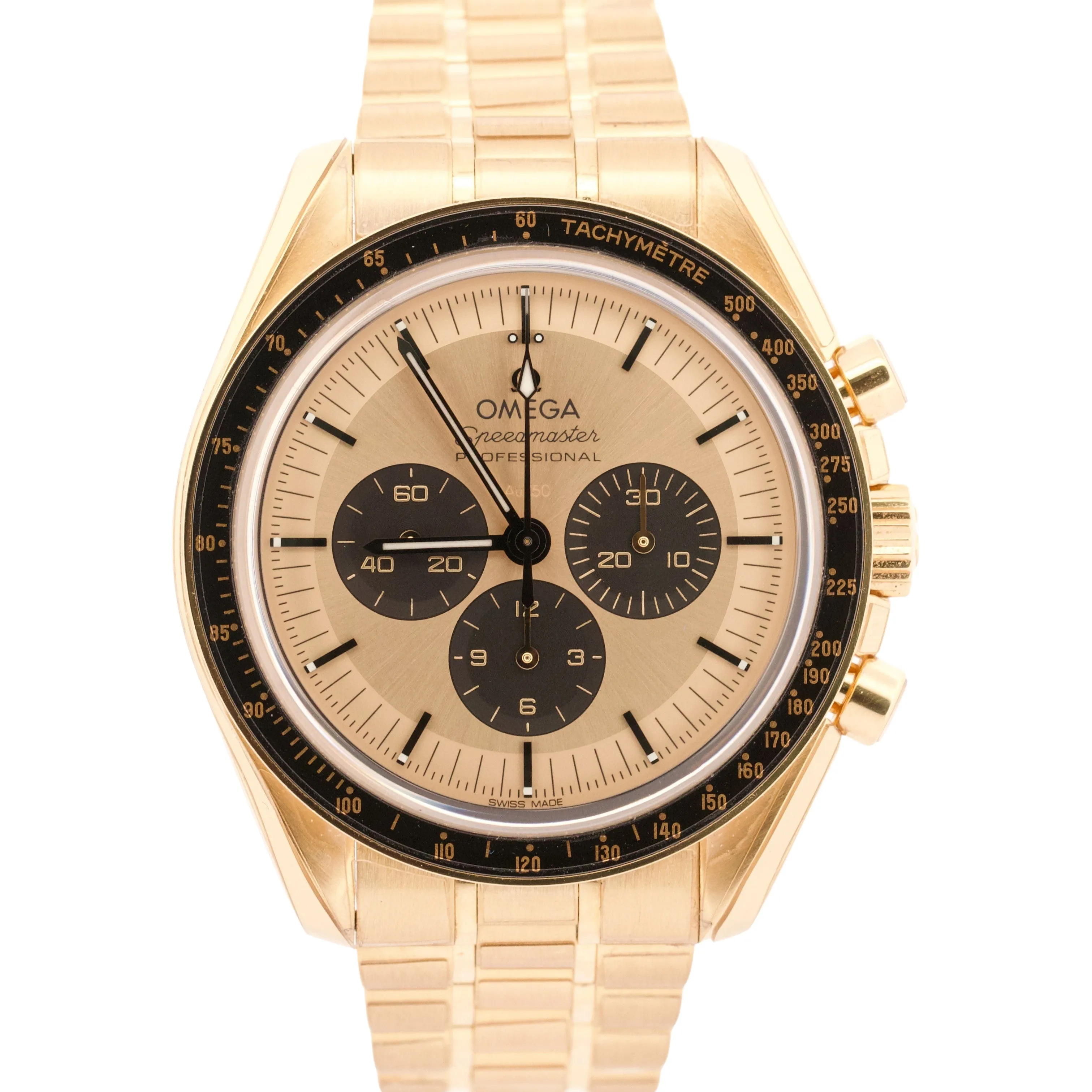 2024 PAPERS Omega Speedmaster MOONSHINE 18K Yellow Gold 310.60.42.50.99.002 BOX