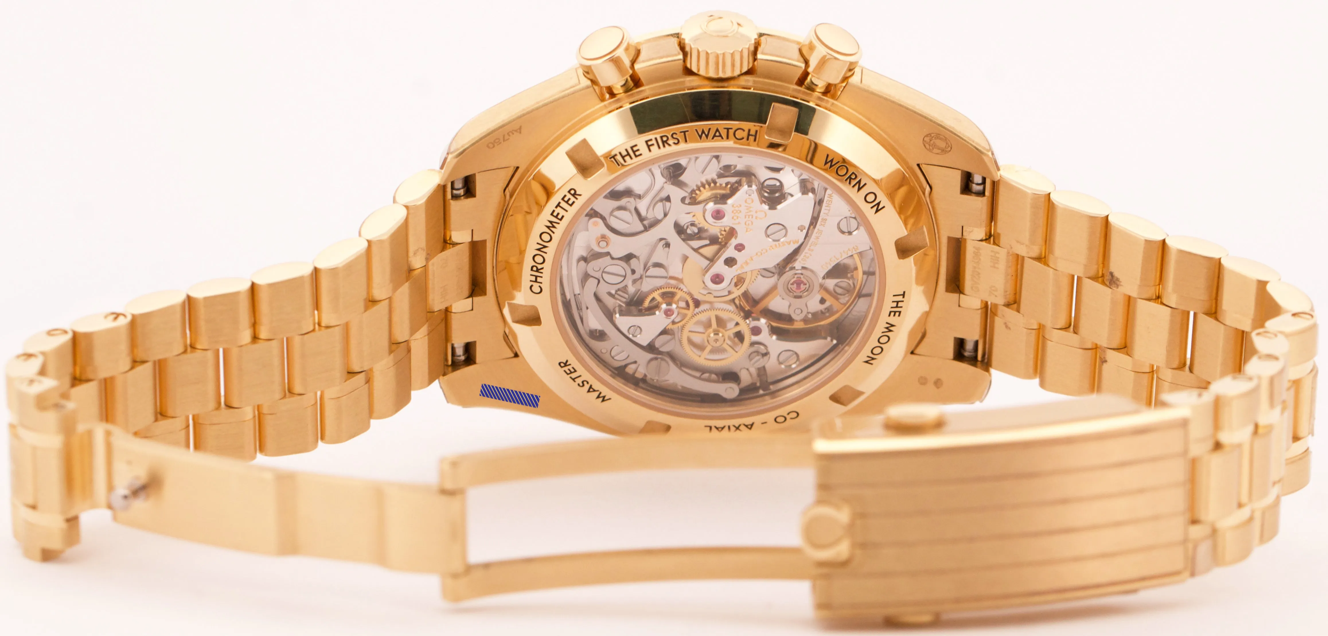 2024 PAPERS Omega Speedmaster MOONSHINE 18K Yellow Gold 310.60.42.50.99.002 BOX