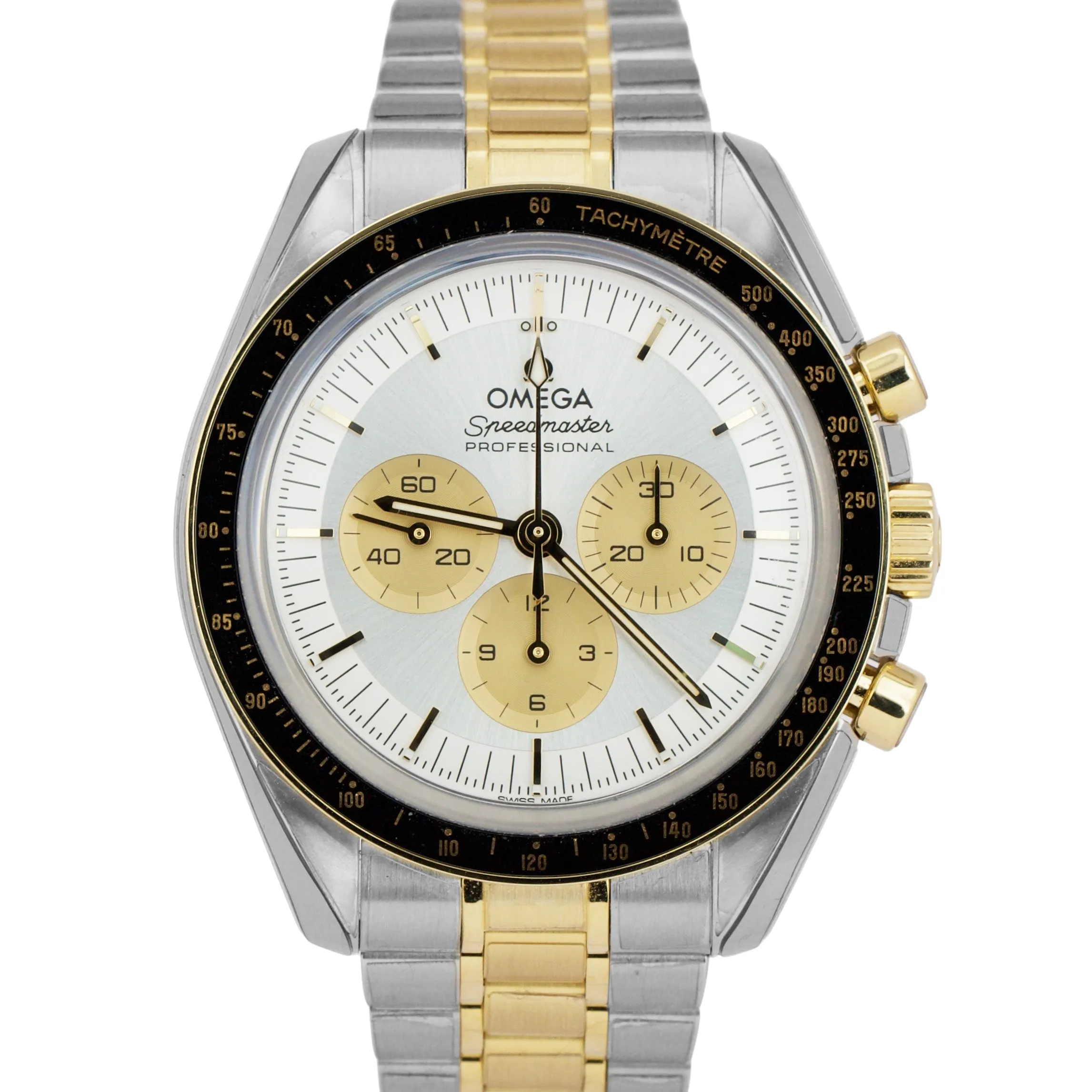 2024 PAPERS Omega Speedmaster Moonwatch SILVER 18K Steel 310.20.42.50.02.001 BOX