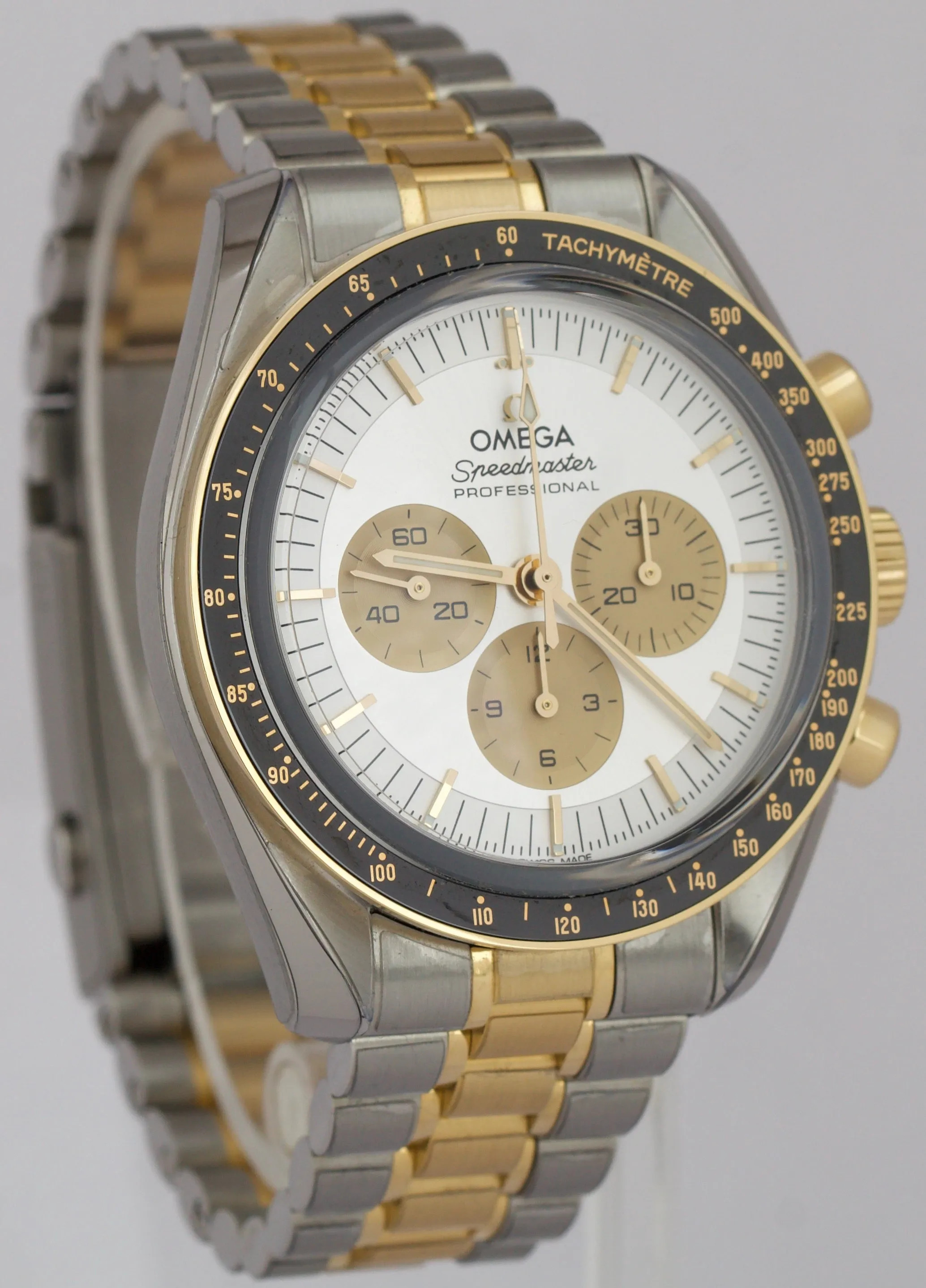 2024 PAPERS Omega Speedmaster Moonwatch SILVER 18K Steel 310.20.42.50.02.001 BOX