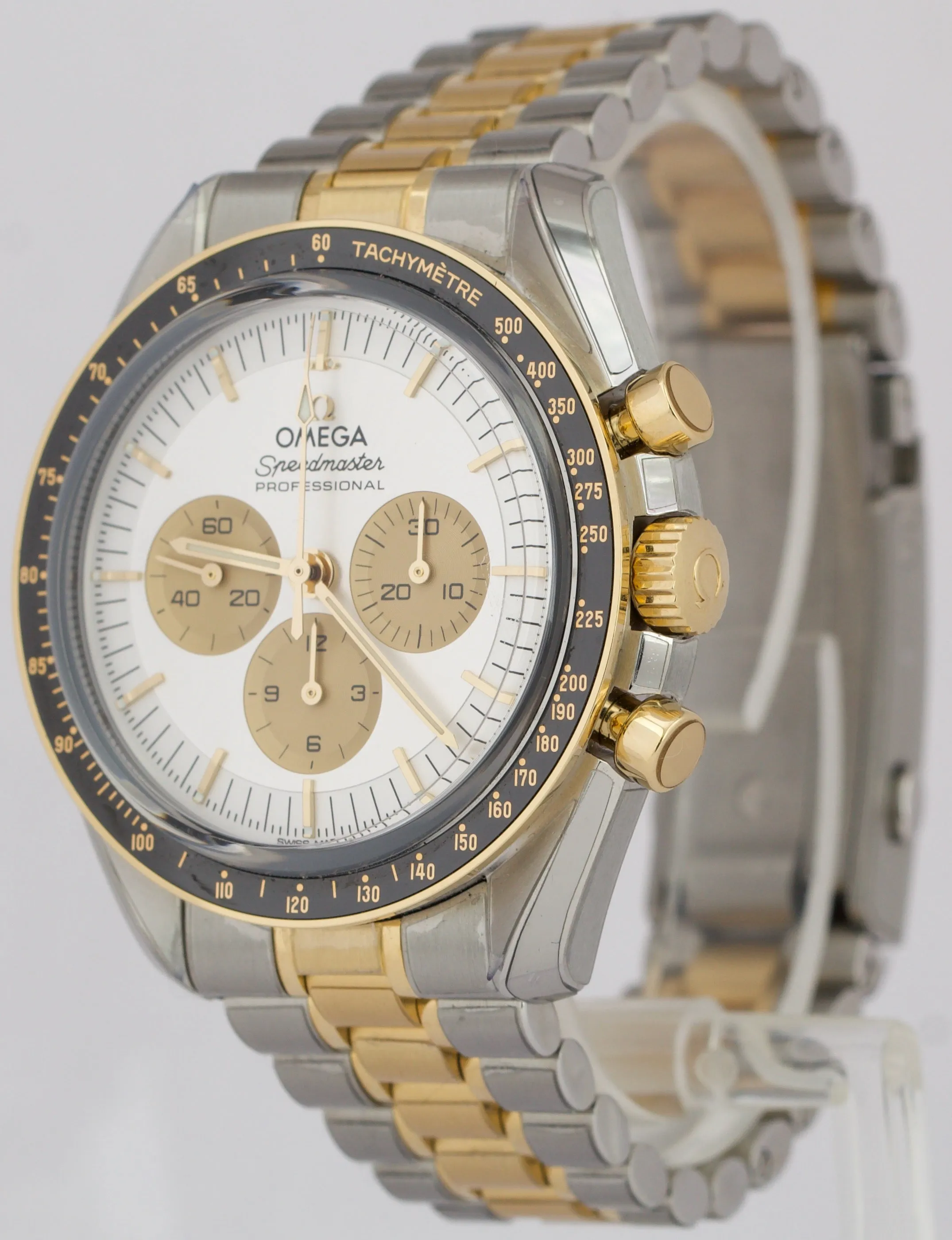 2024 PAPERS Omega Speedmaster Moonwatch SILVER 18K Steel 310.20.42.50.02.001 BOX