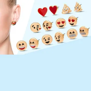 3- 5- or 7-Pack : Original Emoji Earrings