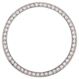 3 Carats 34 mm Mined Diamond Round Custom Bezel To Fit Rolex Date All Watch Models
