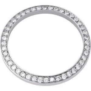 3 Ct Round Custom Mined Diamond Bezel To Fit Rolex Date All Watch Models