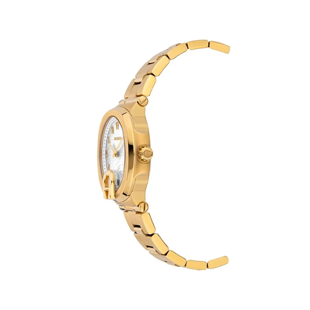 AIGNER Men's Taviano Gold & White Dial Watch
