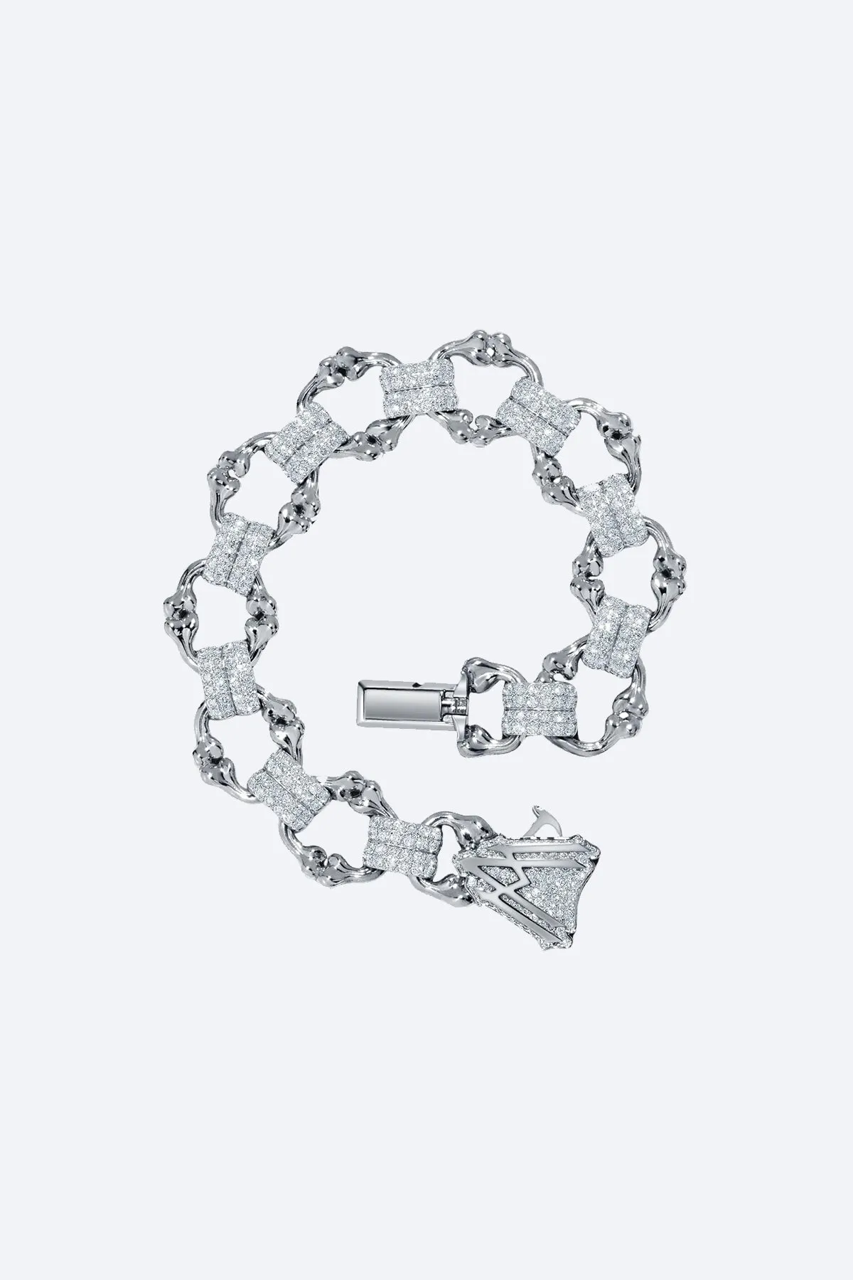 ALEX MOSS | CRUSHED BONES BRACELET - WHITE
