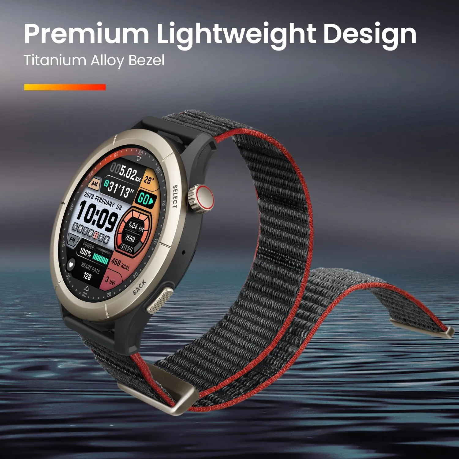 Amazfit A2292 Cheetah Pro 47mm Running Sports Smart Watch with Dual-Band GPS, Route navigation, Offline Maps, Training Template, 1.45'' AMOLED Display, 14-Day Battery Life, Heart Rate & Sleep Monitoring