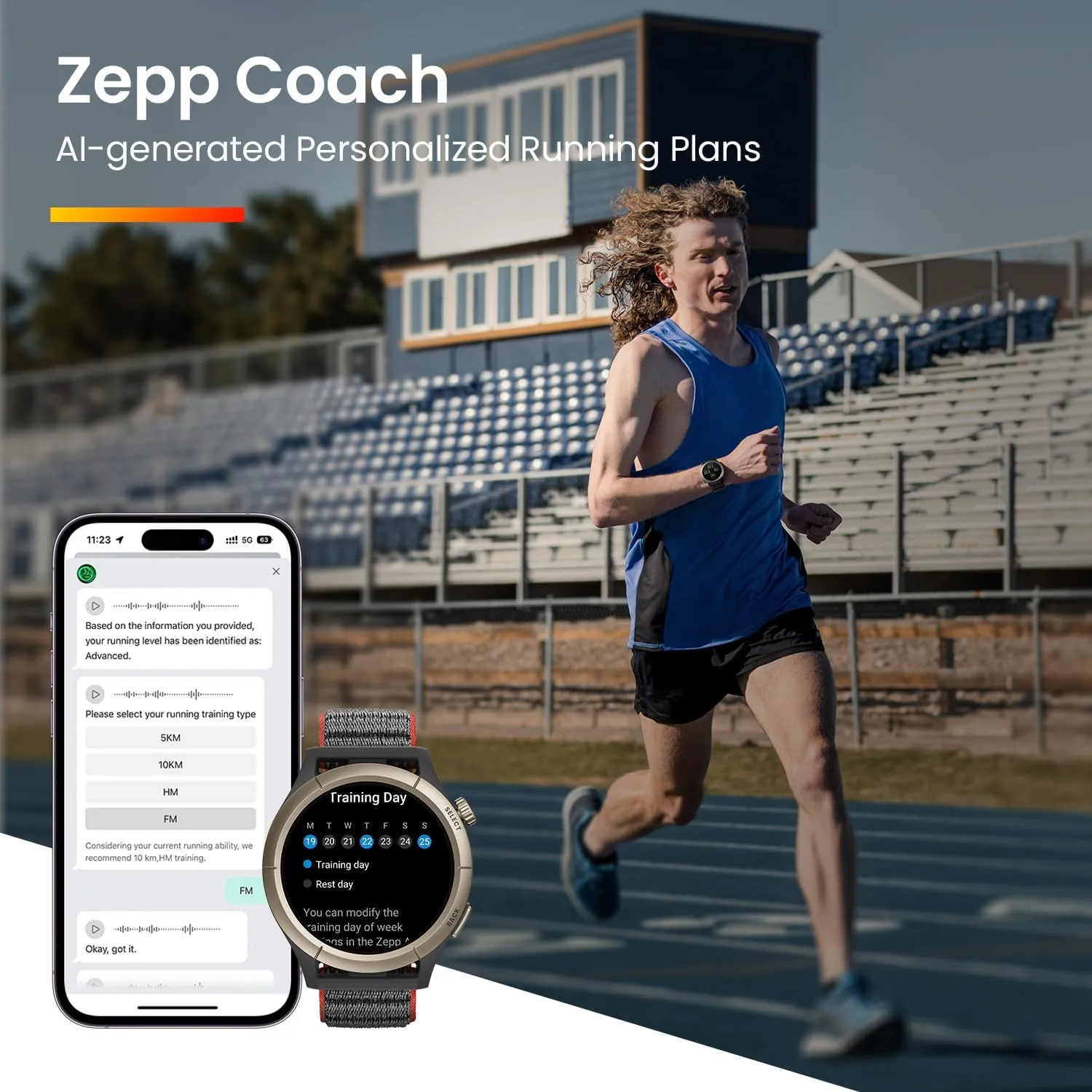 Amazfit A2292 Cheetah Pro 47mm Running Sports Smart Watch with Dual-Band GPS, Route navigation, Offline Maps, Training Template, 1.45'' AMOLED Display, 14-Day Battery Life, Heart Rate & Sleep Monitoring
