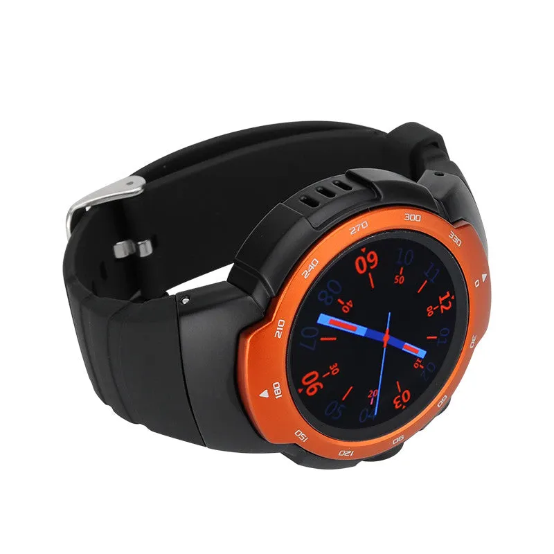 Android Phone Watch "Z9" - Android 5.1, Google Play, IP67, GSM   3G, 5MP Camera, GPS Support, Heart Rate Monitor (Orange)