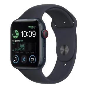 Apple Watch SE (2nd Gen) 44mm GPS   Cellular Midnight Aluminium Case with Midnight Sport Band - (Refurbished Grade-B)