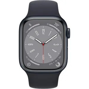 Apple Watch Series 8 GPS   Cellular 41mm Midnight Aluminum Case w/Midnight Sport Band