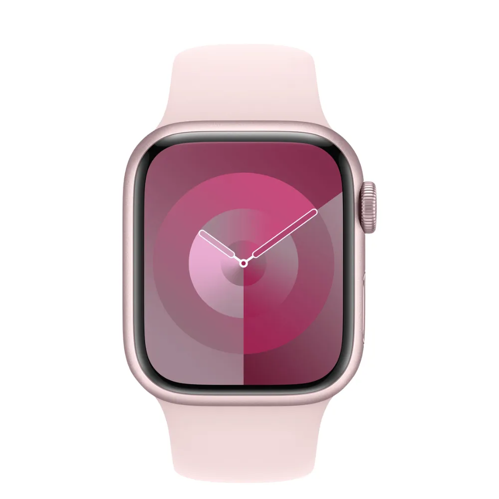 Apple Watch Series 9 41mm GPS   Cellular Pink Aluminium Case with Light Pink Sport Band