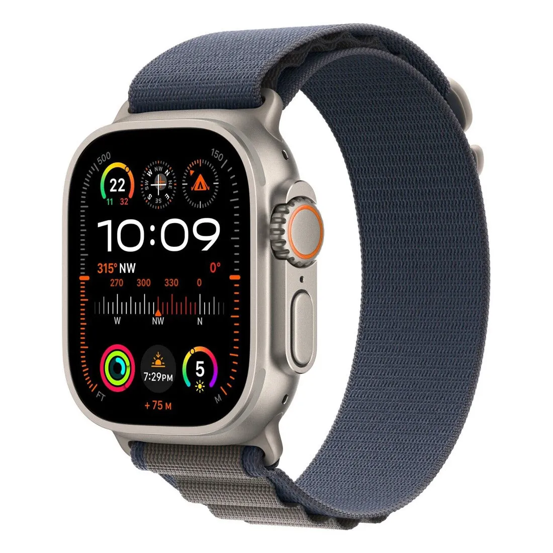 Apple Watch Ultra 2 49mm GPS   Cellular Titanium Case w/Blue Alpine Loop Medium - AU Version (Opened Never Used)