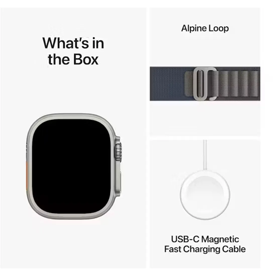 Apple Watch Ultra 2 49mm GPS   Cellular Titanium Case w/Blue Alpine Loop Medium - AU Version (Opened Never Used)