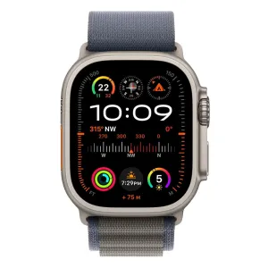 Apple Watch Ultra 2 49mm GPS   Cellular Titanium Case w/Blue Alpine Loop Medium - AU Version (Opened Never Used)