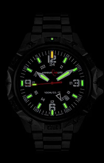 Armourlite GMT ZULU TIME Pilot's Watch. Professional Series AL1403