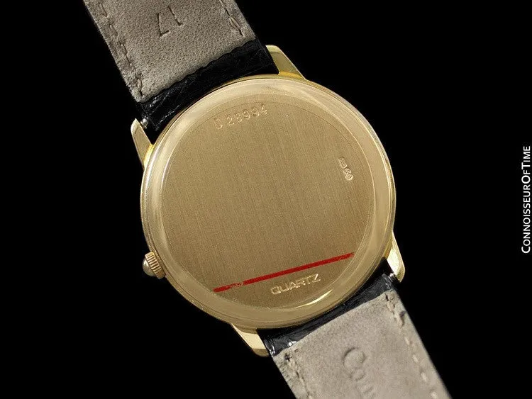 Audemars Piguet Round Midsize Mens Dress Watch - 18K Gold with AP Band & Buckle