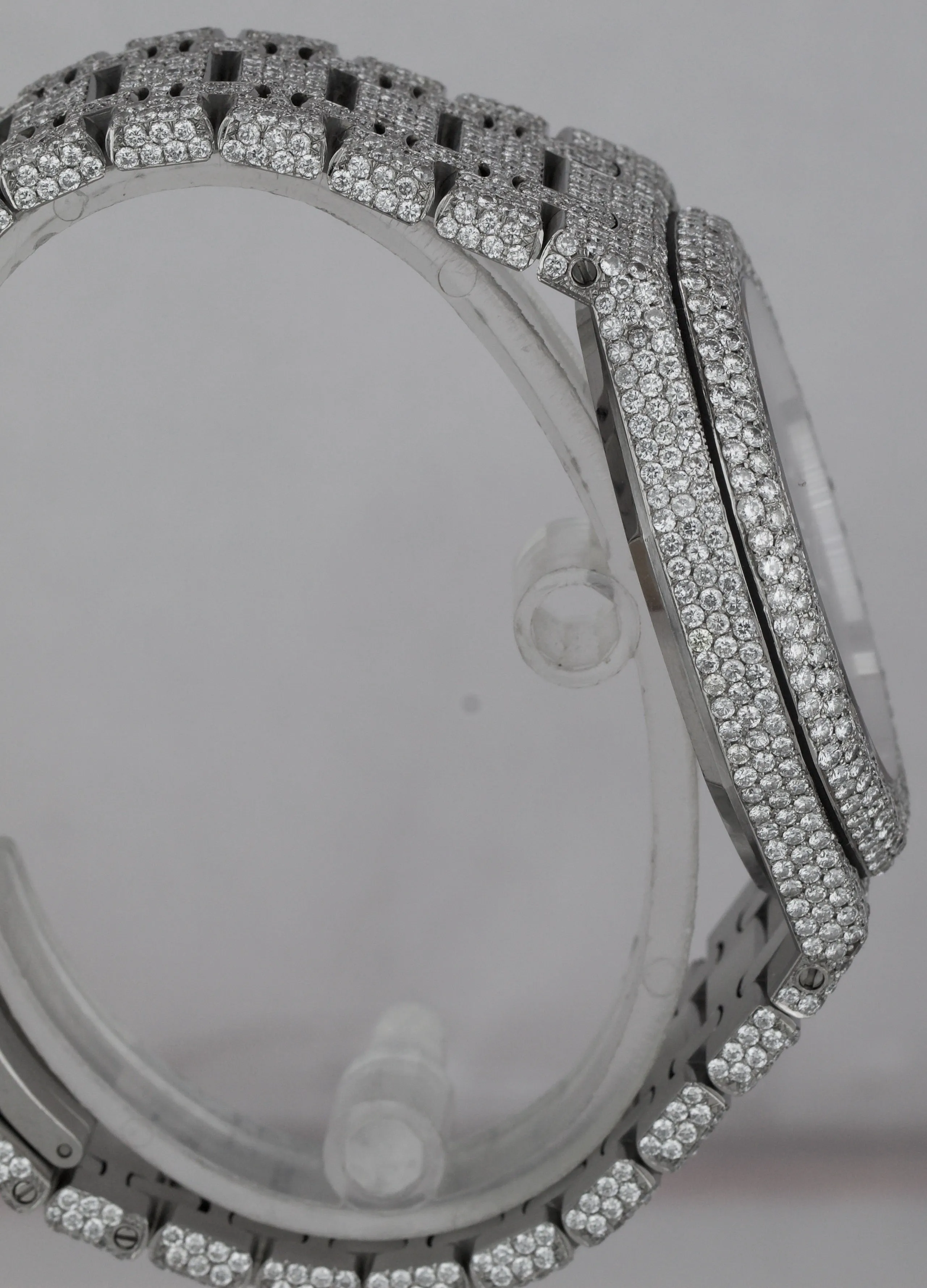 Audemars Piguet Royal Oak Black 41mm DIAMOND 15400ST.OO.1220ST.01 Steel Watch