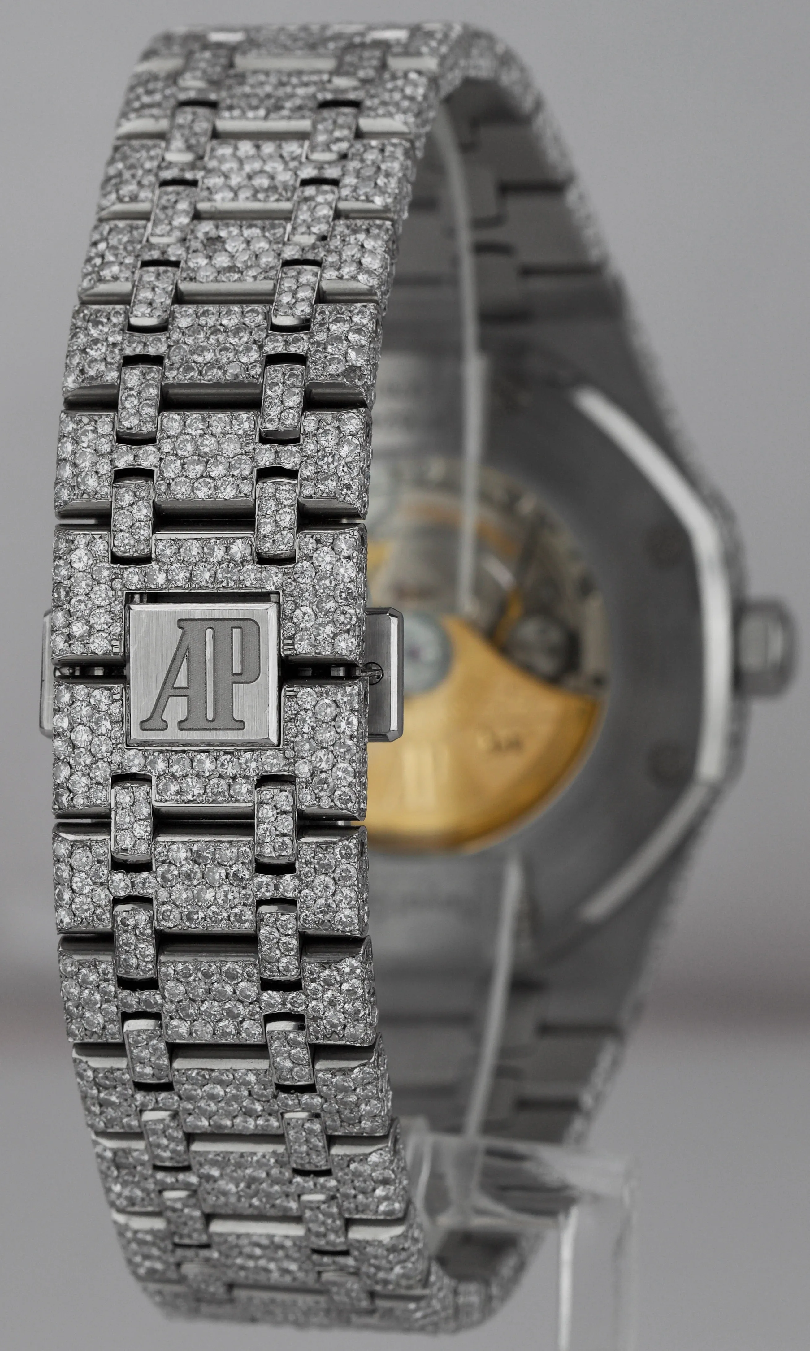 Audemars Piguet Royal Oak Black 41mm DIAMOND 15400ST.OO.1220ST.01 Steel Watch