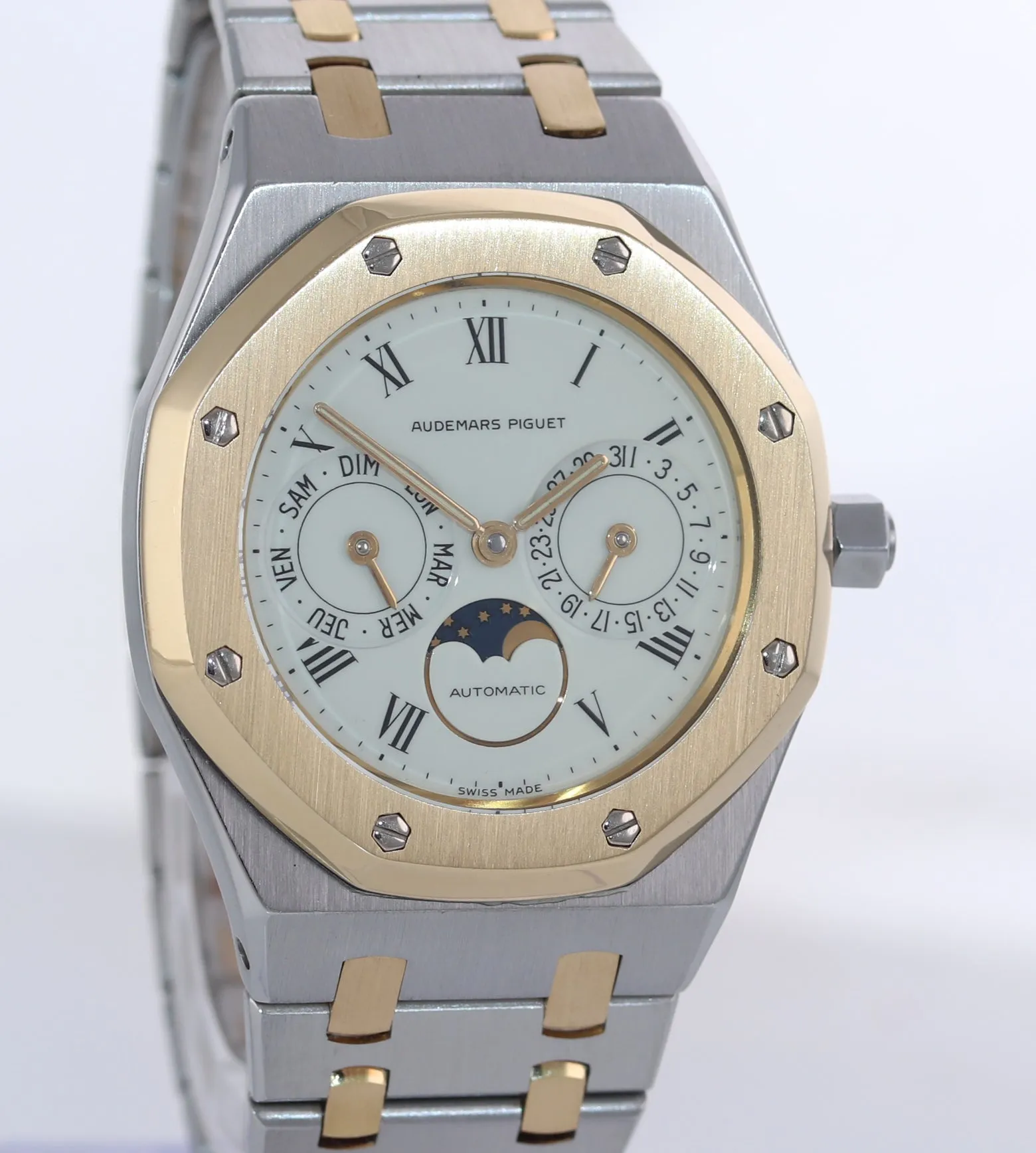Audemars Piguet Royal Oak Date Moonphase Two Tone Gold 36mm 25594SA Watch