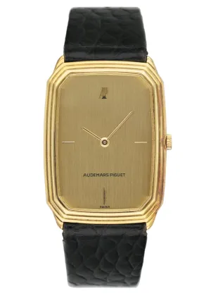 Audemars Piguet Vintage BA 4040 Champagne Dial 18K Yellow Gold Mens Watch With Papers
