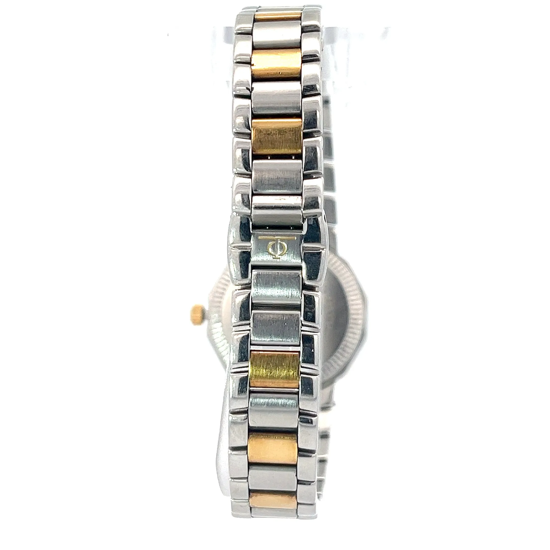 Baume & Marcier Riviera Two Tone Gold Plated/ Stainless Watch Mother of Pearl Dial Watch Preowned