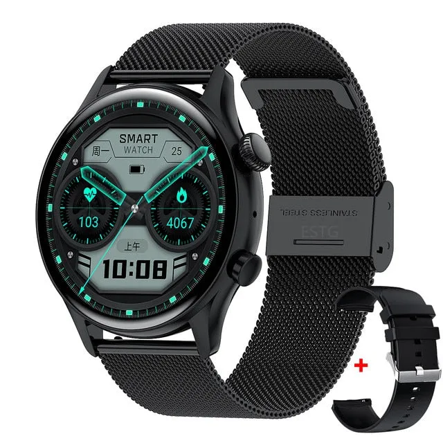 Bluetooth Call  Smartwatch Men AMOLED  Screen  IP68 Waterproof Smart Watch