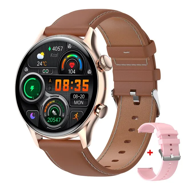 Bluetooth Call  Smartwatch Men AMOLED  Screen  IP68 Waterproof Smart Watch