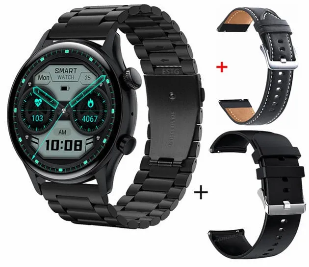 Bluetooth Call  Smartwatch Men AMOLED  Screen  IP68 Waterproof Smart Watch