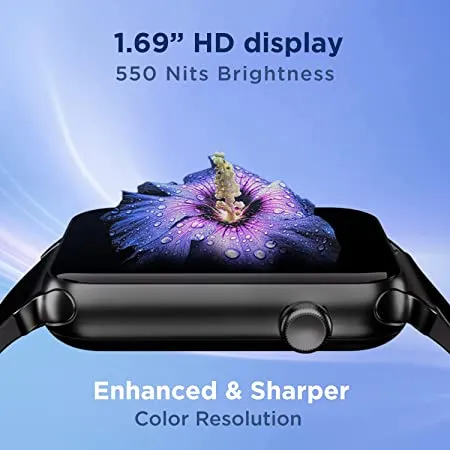 boAt Wave Lite | Smartwatch with 1.69" (4.29 cm) HD Display, Health Monitors, 100  Watch Faces, 10 Active Sports Modes
