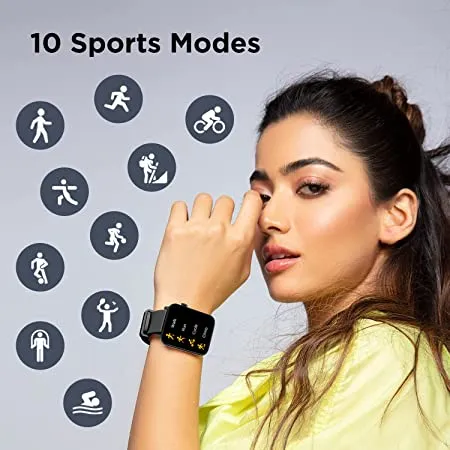 boAt Wave Lite | Smartwatch with 1.69" (4.29 cm) HD Display, Health Monitors, 100  Watch Faces, 10 Active Sports Modes