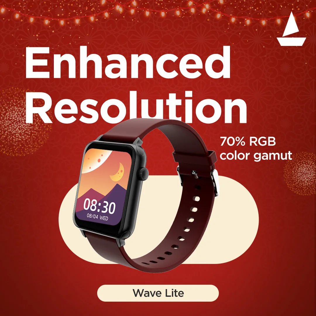 boAt Wave Lite | Smartwatch with 1.69" (4.29 cm) HD Display, Health Monitors, 100  Watch Faces, 10 Active Sports Modes