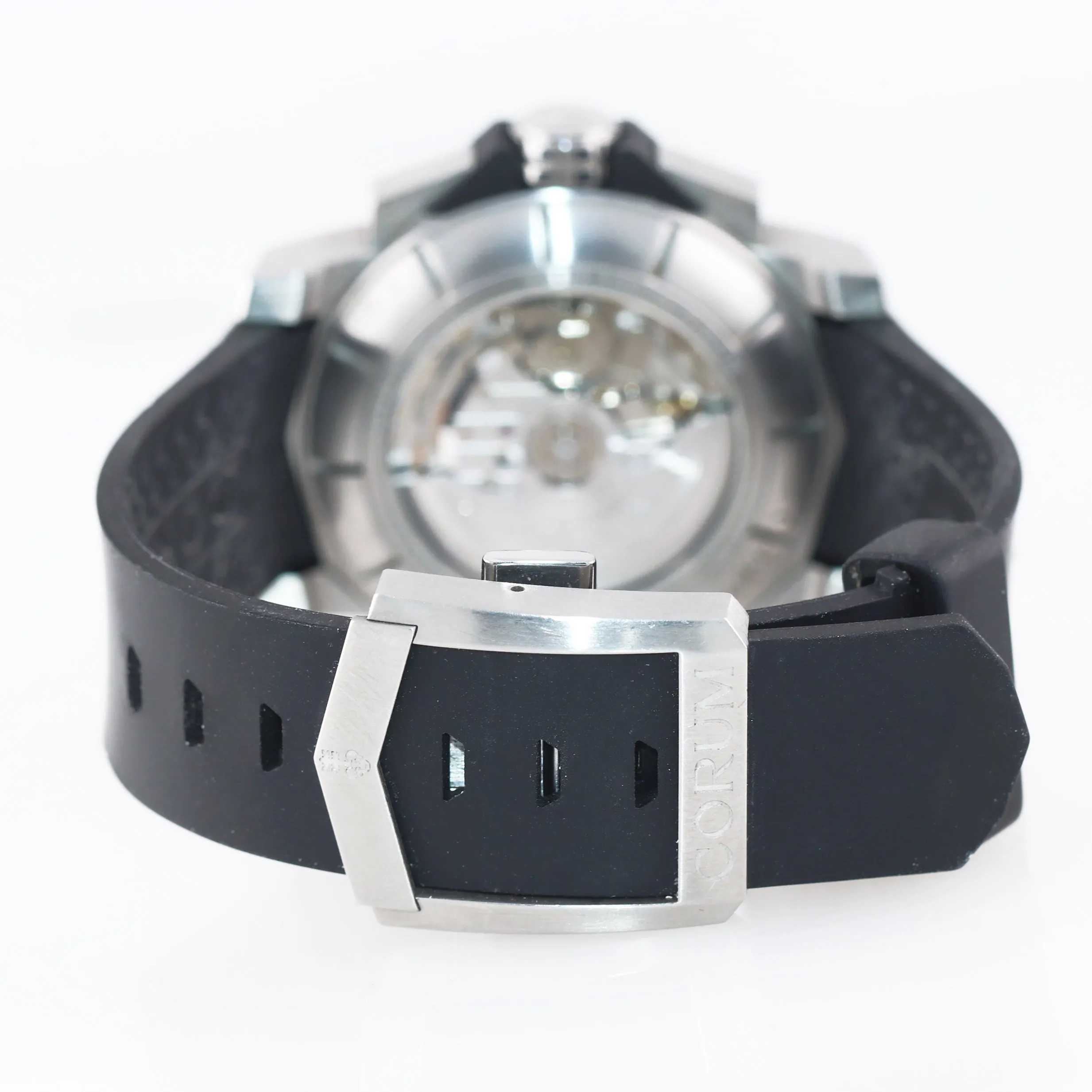 BOX PAPERS Corum Admiral's Cup Challenge 44 Steel 01.0071 Chronograph Date Watch